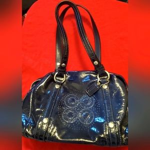 Navy Blue Coach Purse - Small